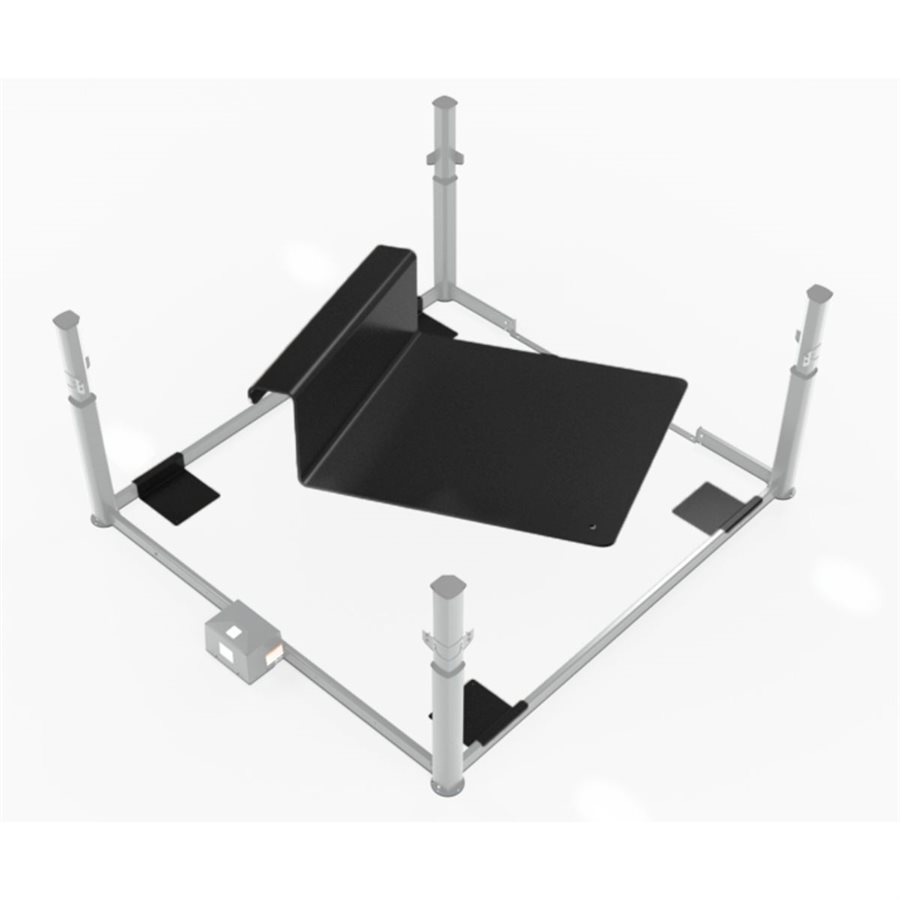 SUPPORT EN ACIER NON PERMANENT MOUNTING PLATES (4) - NOIR POUR COVANA