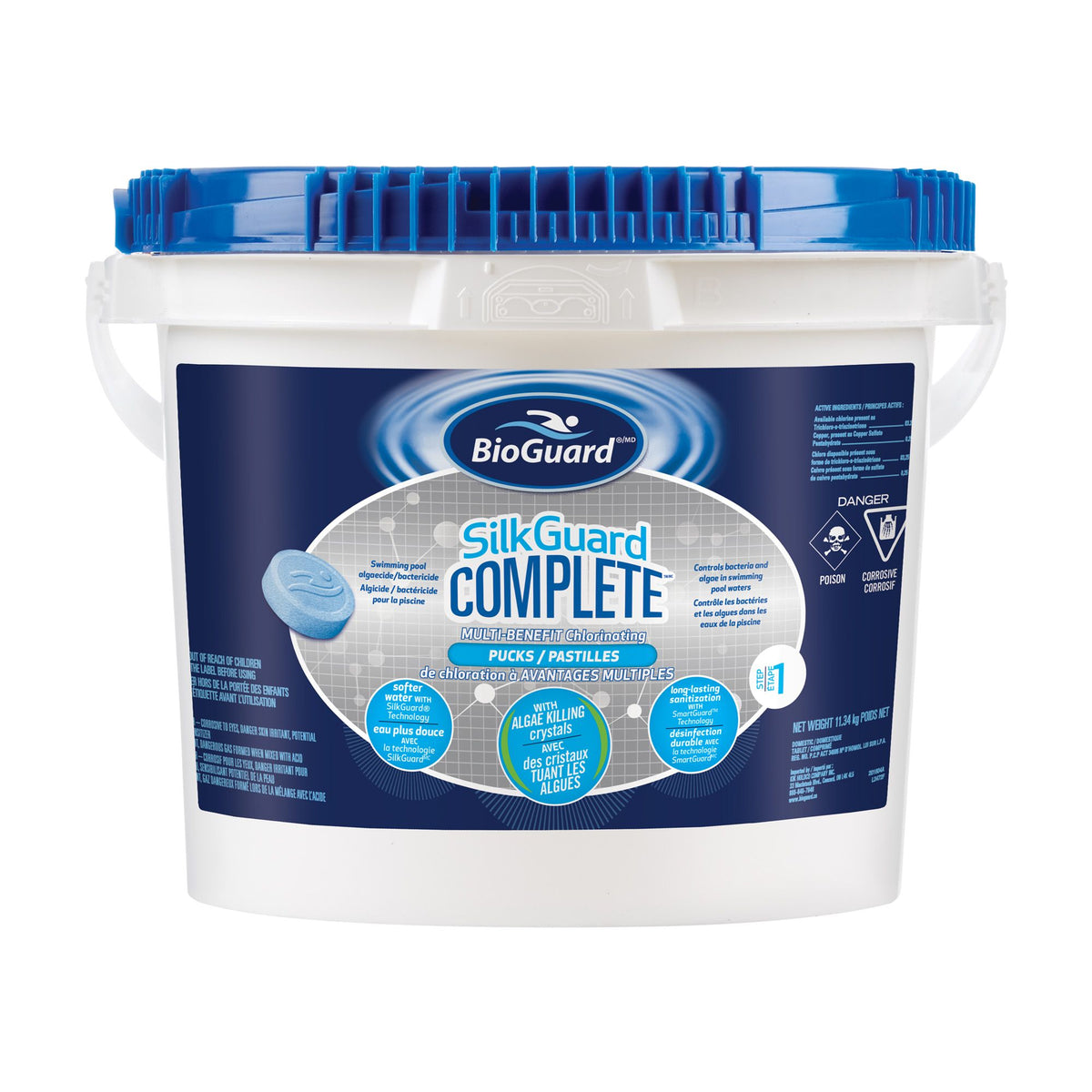 SilkGuard Complete® Pucks de Bioguard®,5.4 Kg, Les tablettes de chloration