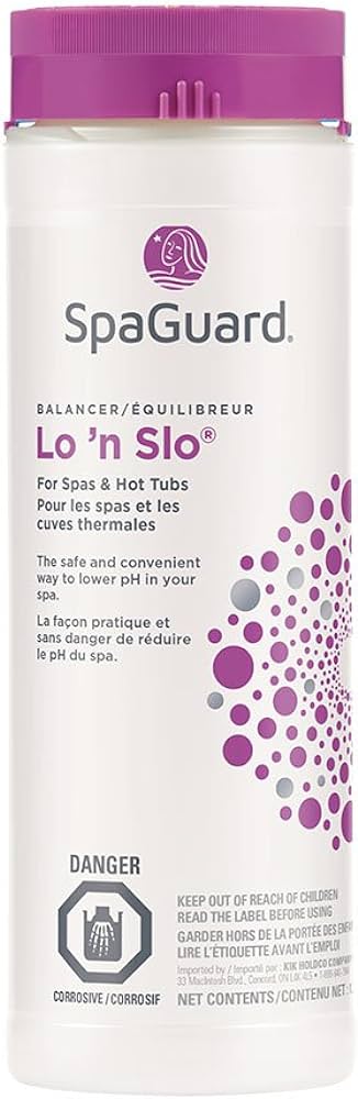 Lo ’n Slo® de SpaGuard®,diminue le niveau du pH du spa