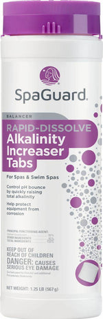 Rapid Dissolve Alkalinity Increaser Tab de Spaguard, Augmente l'alkalinité, tablettes 567g