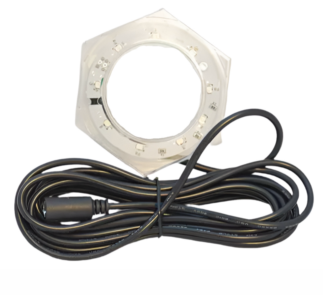 Anneau lumineux LED de 1" avec connecteur DIN pour spa Hydropool.