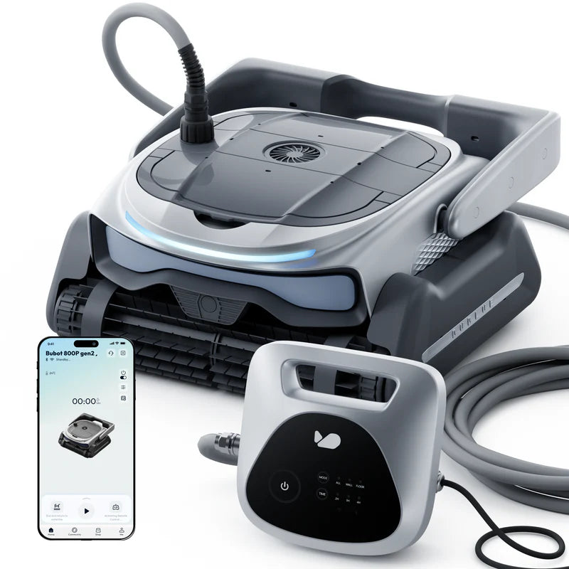 Bublue Bubot 800P Gen2 Multifonction 4-en-1 avec navigation par IA et alimentation filaire illimitée