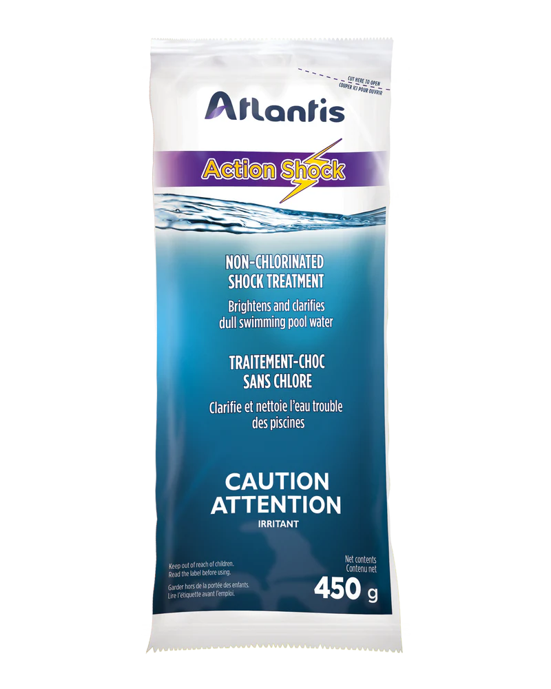 Action shock de Atlantis, 450g,traitement-choc sans chlore