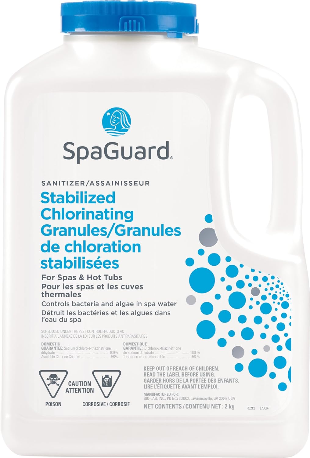 SpaGuard Stabilized Chlorination Granules (2 kg) Chlorine Sanitizer (SKU 7506)