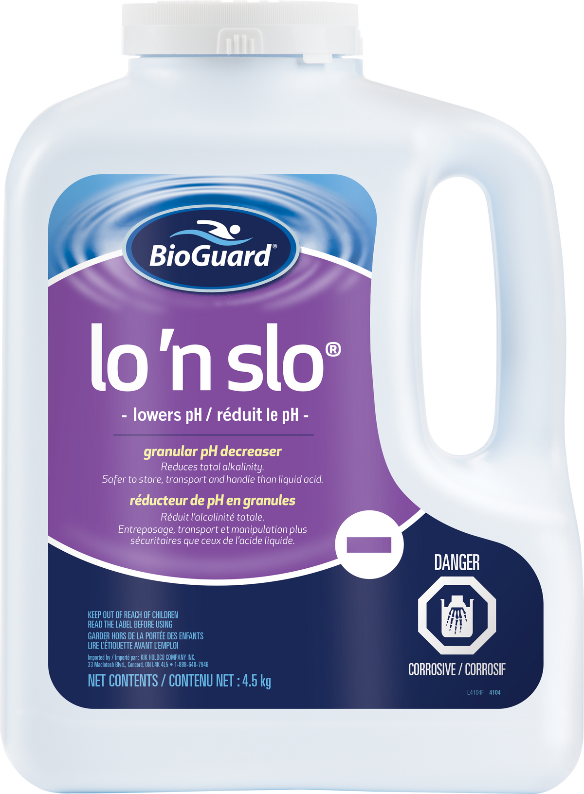 Lo ’N Slo® de Bioguard®, pH-pour piscine