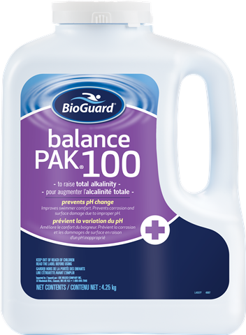 Balance PAK® 100 de Bioguard® / Alcalinité pour piscine