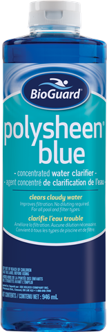 Bioguard Polysheen Blue Liquid Pool Clarifier 946ml