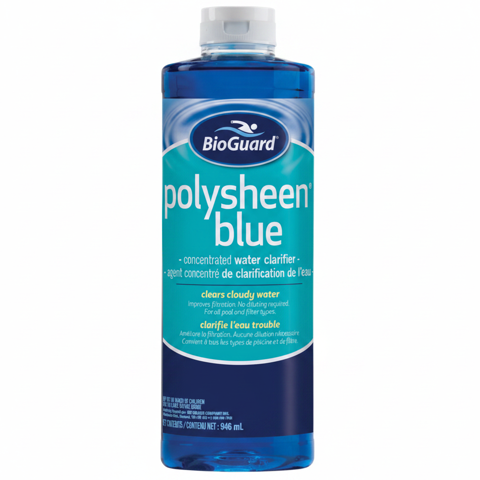 Bioguard® Polysheen Blue® 946ml, Liquid Pool Clarifier