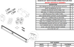 Ensemble de poutre en I 93 3/4 po – connexion longue