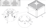 Ensemble de supports 45D pour toile
