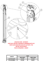 Assemblage complet de vérin G3-1230 – côté non-moteur