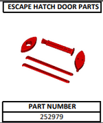 Ensemble de pièces de porte de trappe d’évacuation