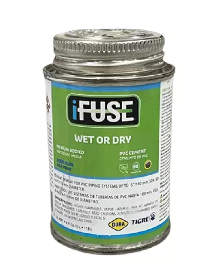 Colle ciment pour PVC Wet or Dry iFUSE 4)Z/118 ml