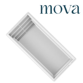 Piscine à fond plat 11 x 23 Mova