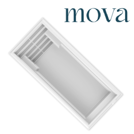 Mova 11 x 25 flat bottom swimming pool