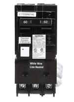 Siemens 60 A 2-Pole GFCI Circuit Breaker 120/240 V for Spa