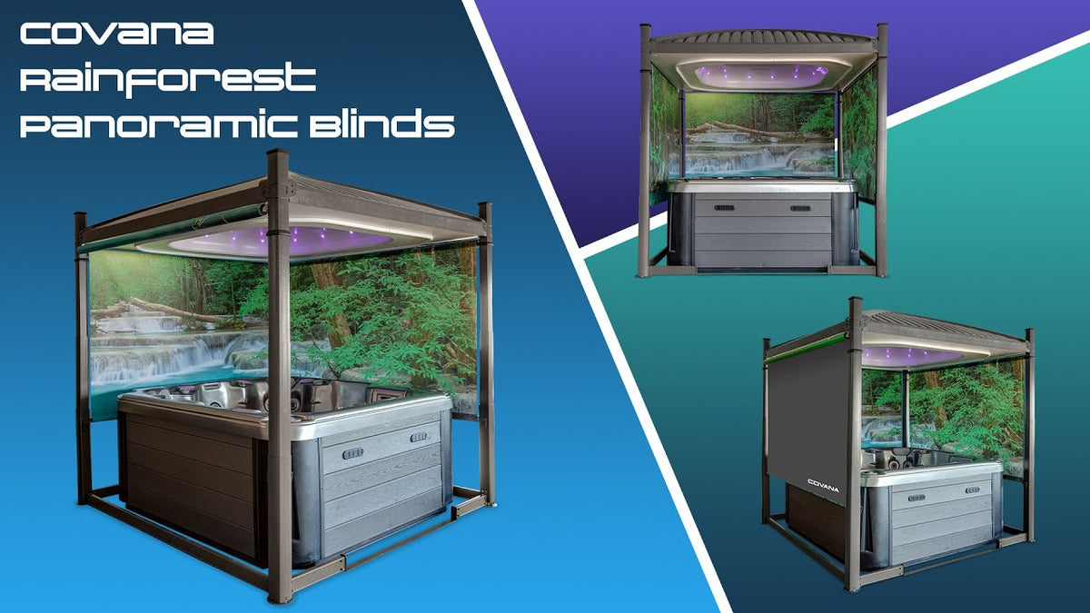 Covana Roller shade panoramic rainforest 3 pack #251576, Ensemble 3 roller shade pano.