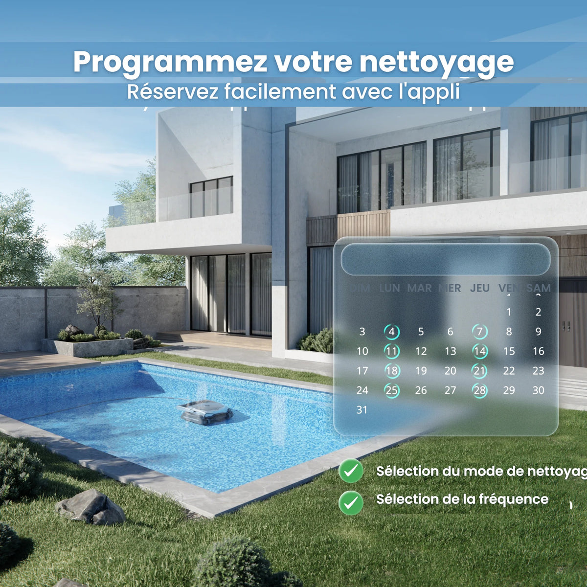 Bublue Bubot 800P Gen2 Multifonction 4-en-1 avec navigation par IA et alimentation filaire illimitée