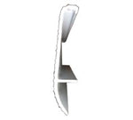 White PVC Border for 4" "Deluxe" Aluminum Edging, 10' Length