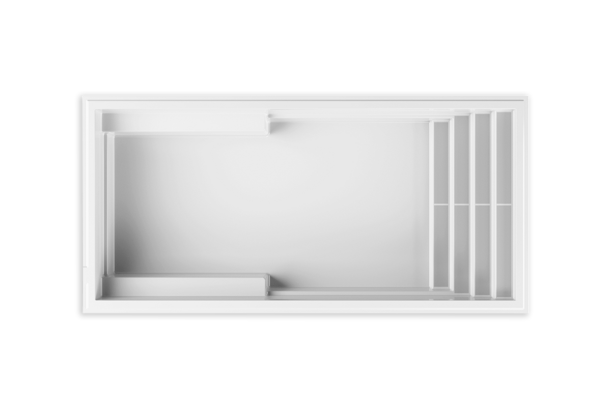 Piscine à fond plat 13 x 27 Mova