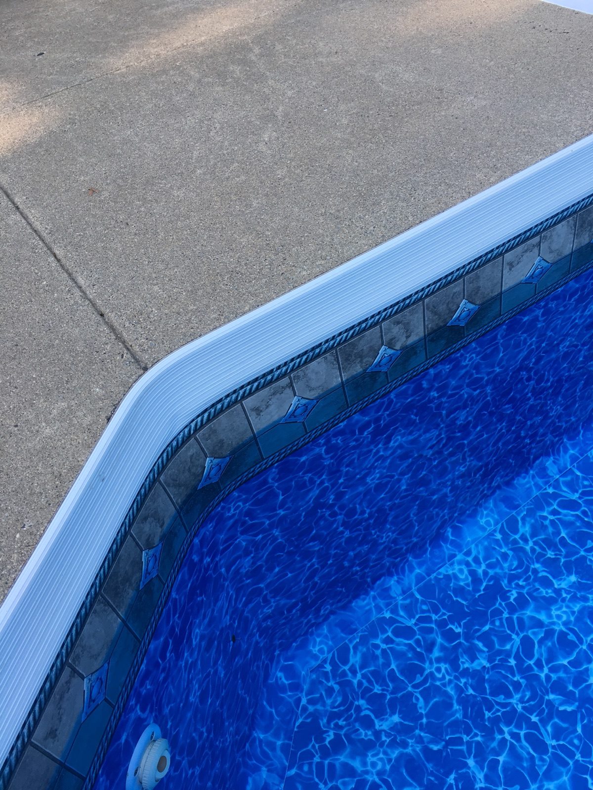 White PVC Border for 4" "Deluxe" Aluminum Edging, 10' Length
