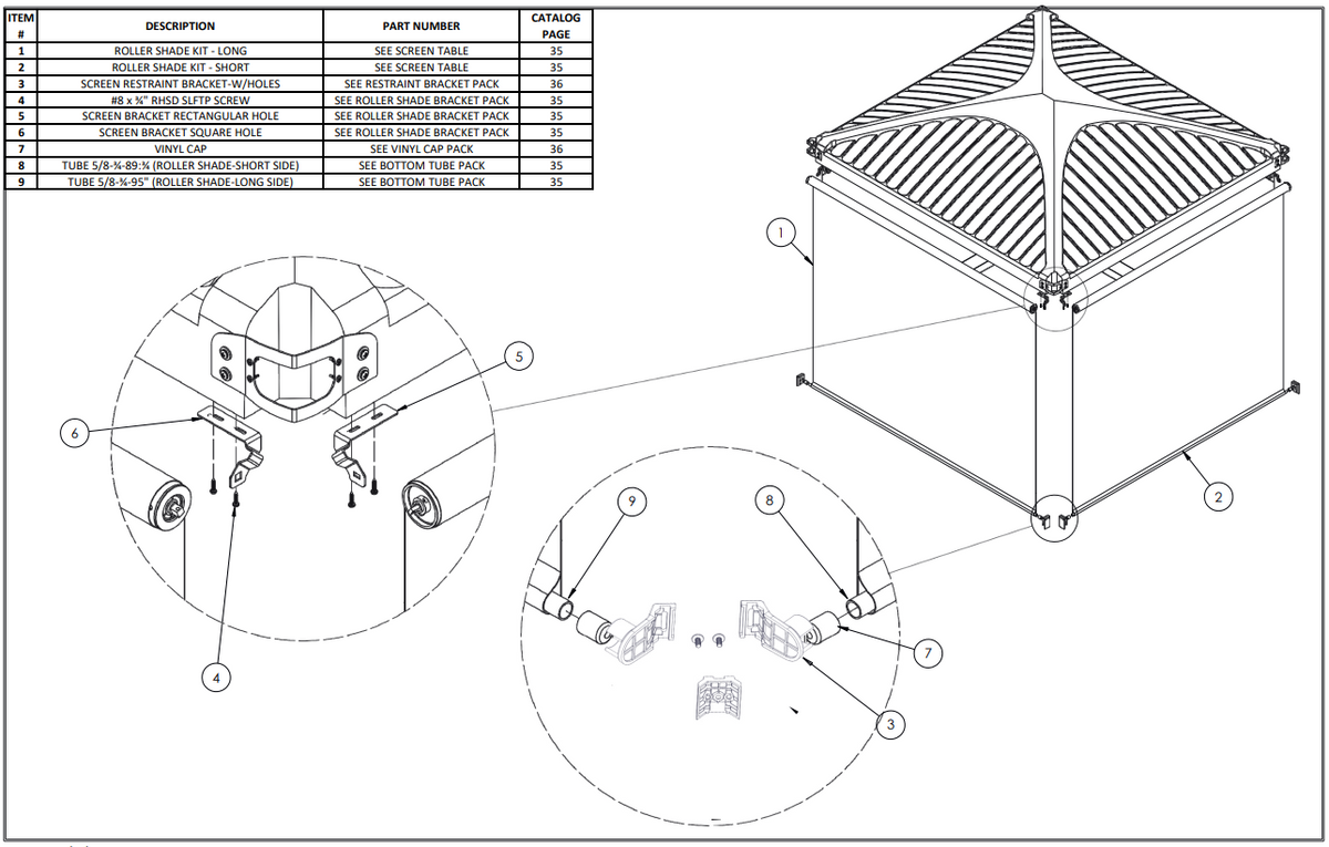 COV-AFS-GEN-SCREEN BRACKET 45D KIT - COVANA
