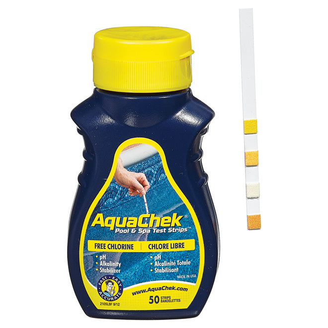 AquaChek 4-in-1 Free Chlorine Test Strips for Pools and Spas