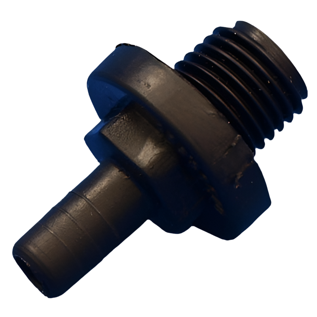 Barb adapter 1/4 RB X 1/4