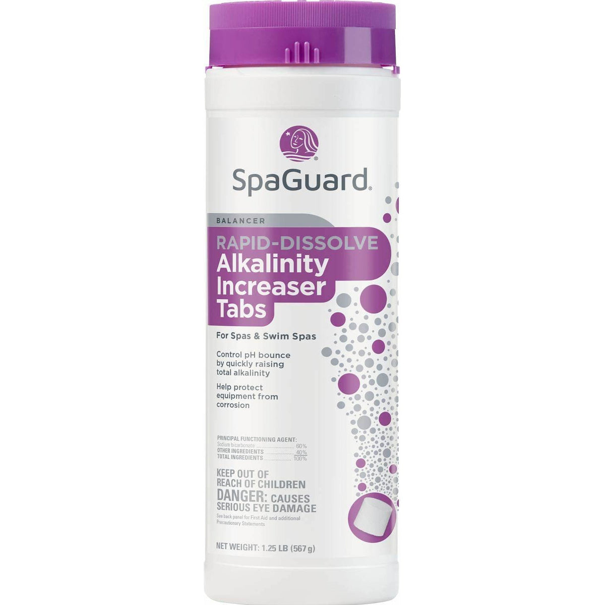 Spaguard Rapid Dissolve Alkalinity Increaser Tab, Increases Alkalinity, 567g Tablets