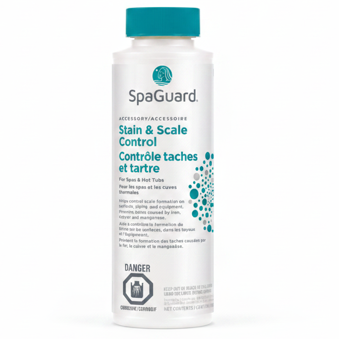 Stain & Scale Control de SpaGuard®,contrôle les tâches et le tartre du spa