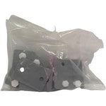 Nylon plate fasteners for solar canvas