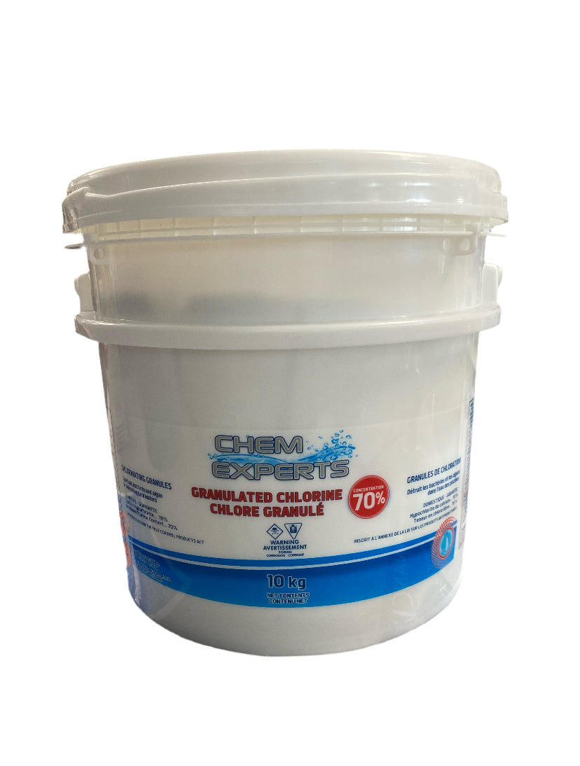 Chlorine granules 70% 10 Kg - Chem Experts