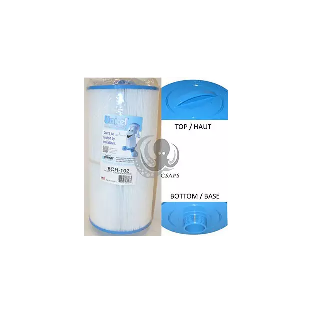 Filtre - Cartridge 8" x 15-1/2" - Handle x 2" MPT, # 8CH-102