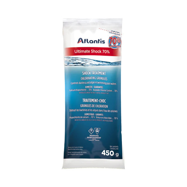 Ultimate Shock 70% Atlantis Traitement choc pour piscine 450 g
