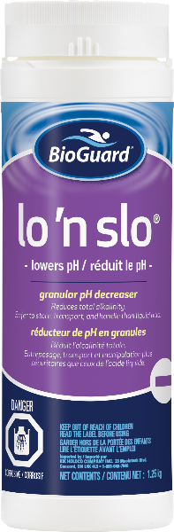 Lowering the pH of my pool / Lo 'N Slo® by Bioguard® 