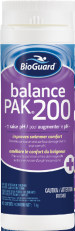 Balance PAK® 200 de Bioguard®, pH plus pour piscine
