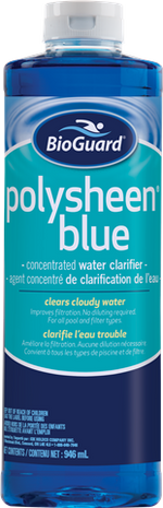 Bioguard Polysheen Blue Liquid Pool Clarifier 946ml 