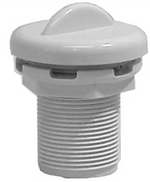 Valve de contrôle d'air à tirage supérieur 1", blanc