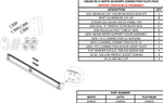 Ensemble de poutre en I 93 3/4 po – connexion longue