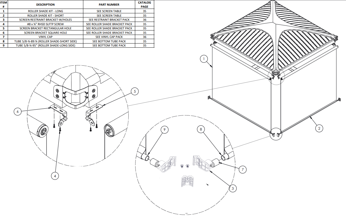 Ensemble de supports 45D pour toile