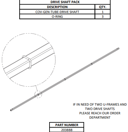 Ensemble d’arbre de transmission