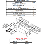 Ensemble de supports de fixation au spa