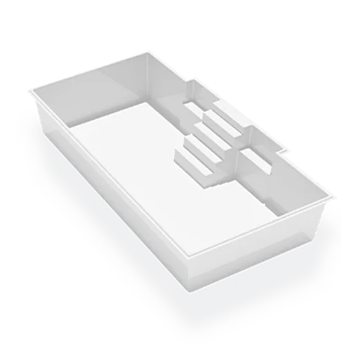 Britannia - Piscine 16' x 35' en fibre de verre Azoria