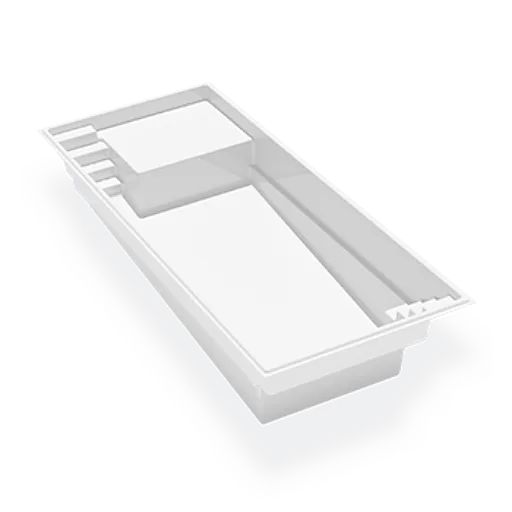 Hampton Sud - Piscine 14' x 30' en fibre de verre Azoria