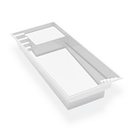 Hampton Sud - Piscine 14' x 30' en fibre de verre Azoria