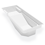 Tofino - Piscine 16' x 40' en fibre de verre Azoria