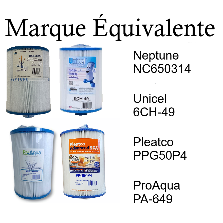 FC-0314, NC650314, 6CH-49, PA-649 - Filtre pour spa