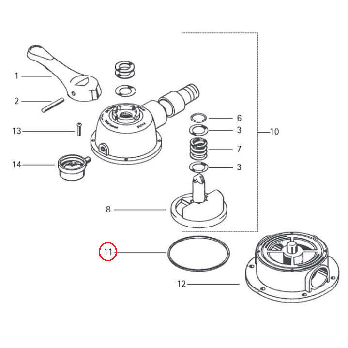 Anneau Étanchéité Carré de Tête de Filtreur Jacuzzi