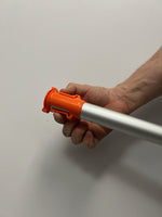 Telescopic pole 8'' to 16'' supreme orange with EZ clip