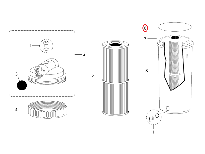 Joint Torique (O-Ring) de Couvercle du Filtre de Piscine Jacuzzi & Carvin CFR25 &CFT25